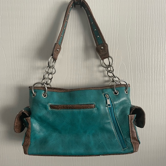 Western - Cross - Rhinestone - Concealed Carry Handbag - Picture 5 of 7